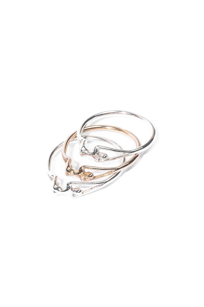 Hera Saabi Mooner Stacker Ring Silver