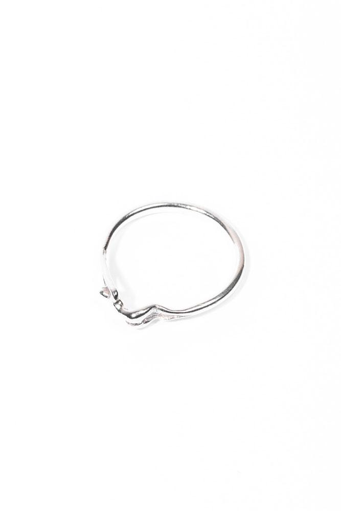 Hera Saabi Mooner Stacker Ring Silver