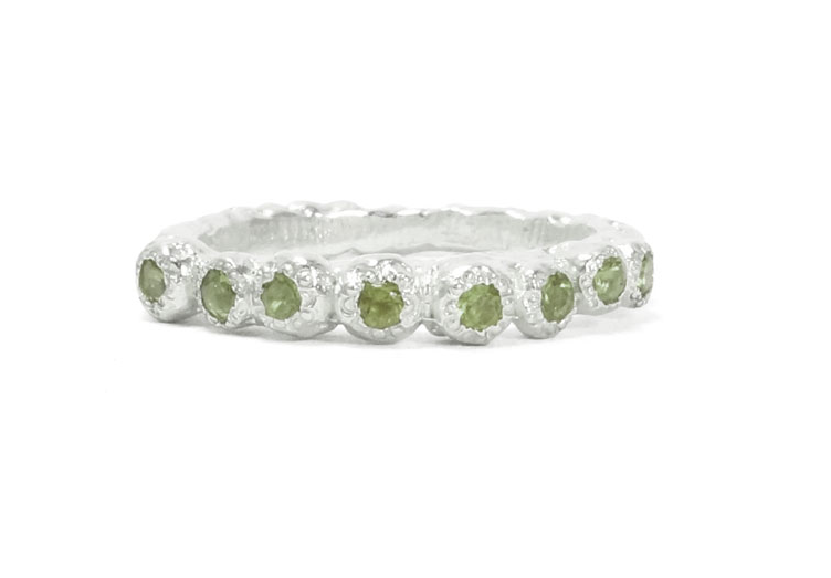Alexandra Dodds Creature Ring Pale Green Sapphire