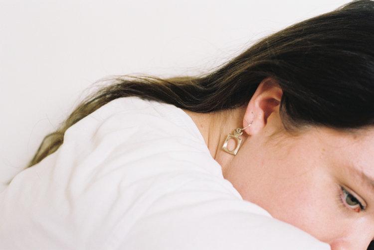 Lucinda Barrett Space in between Earrings Bronze