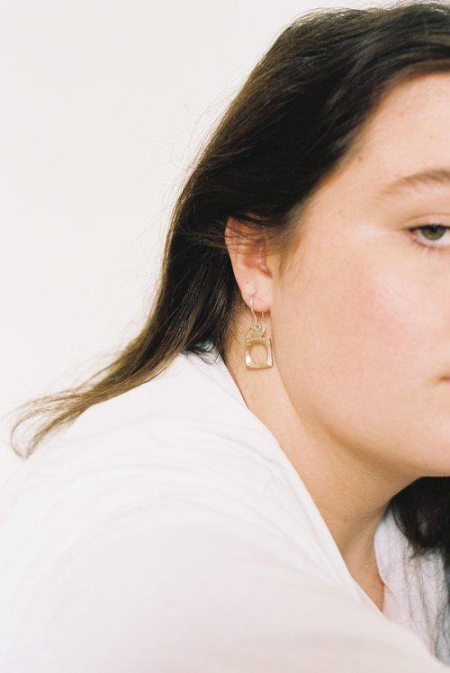 Lucinda Barrett Space in between Earrings Bronze