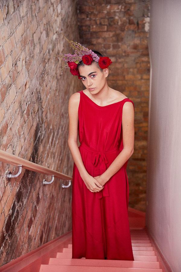 Dreams Top Rock Dress Crimson