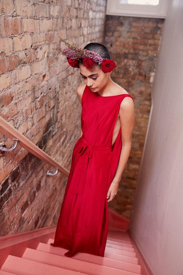 Dreams Top Rock Dress Crimson