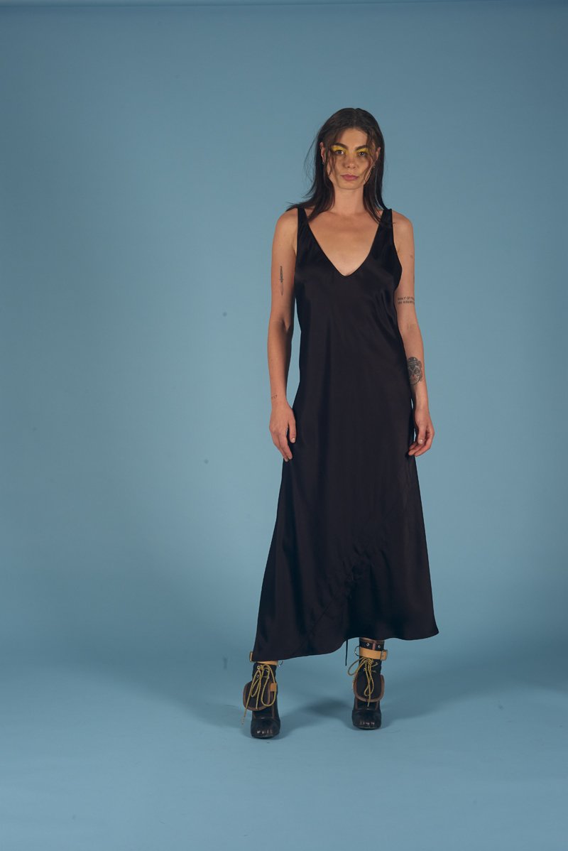 Baby Jane Dress Black Gloss