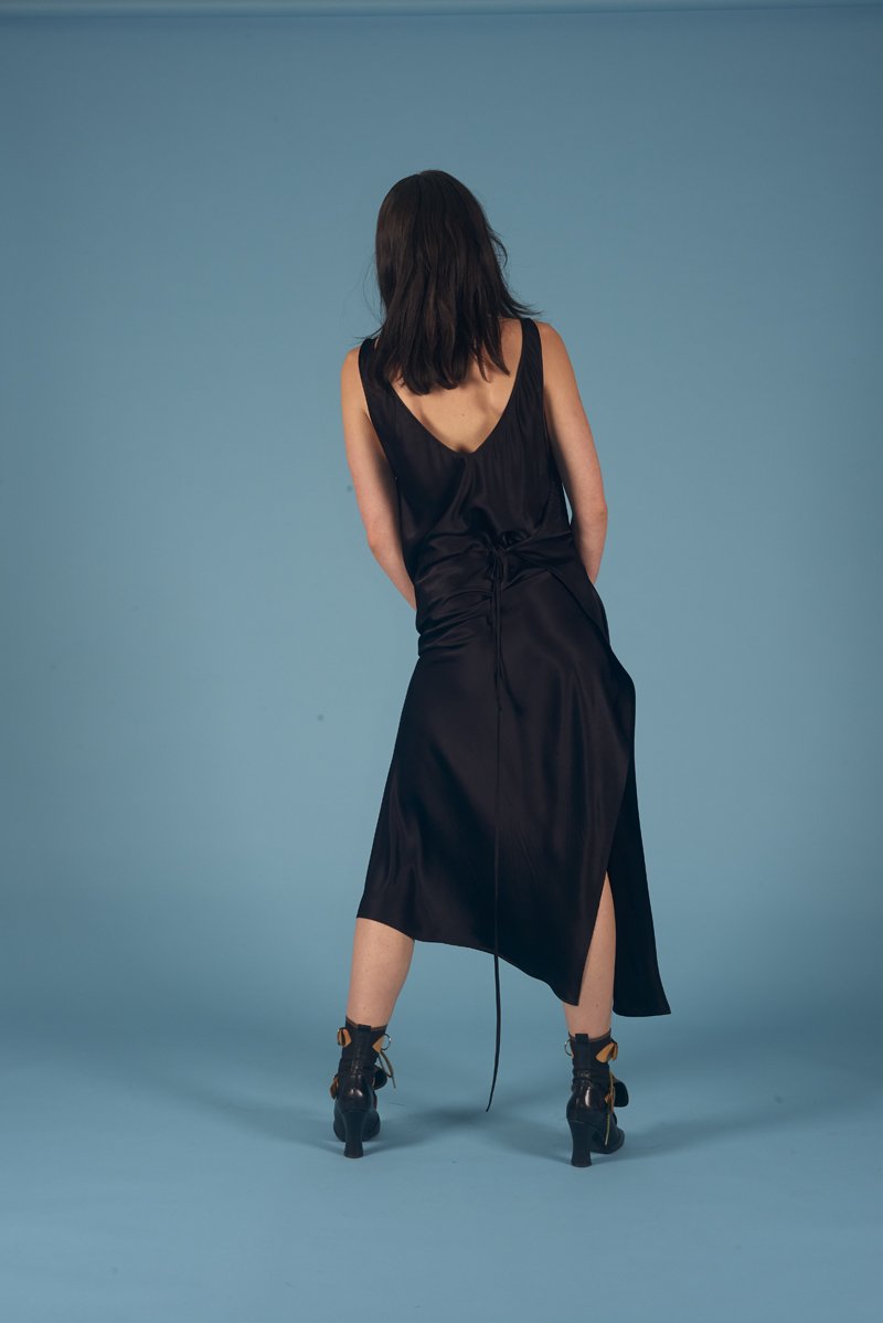 Baby Jane Dress Black Gloss