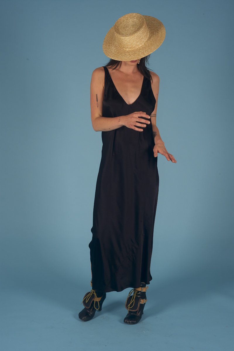 Baby Jane Dress Black Gloss