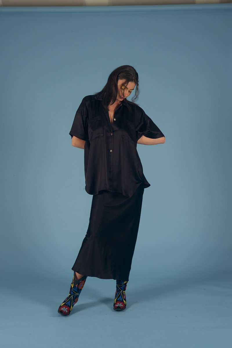 Bikini Kill Shirt Black Gloss