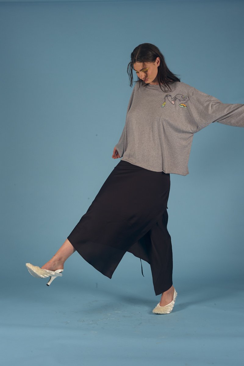 Dead Martin x Miss Crabb Tee Grey