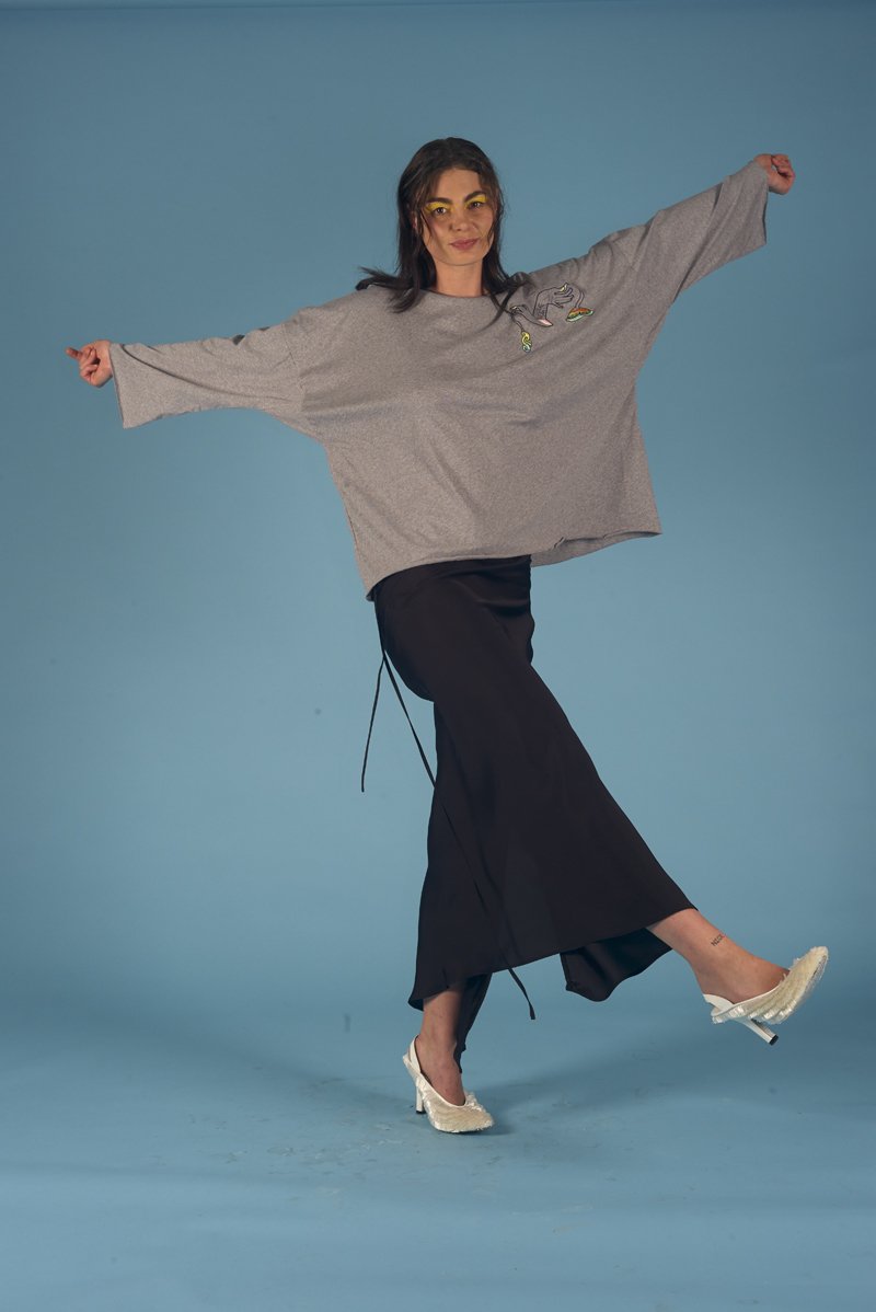 Dead Martin x Miss Crabb Tee Grey