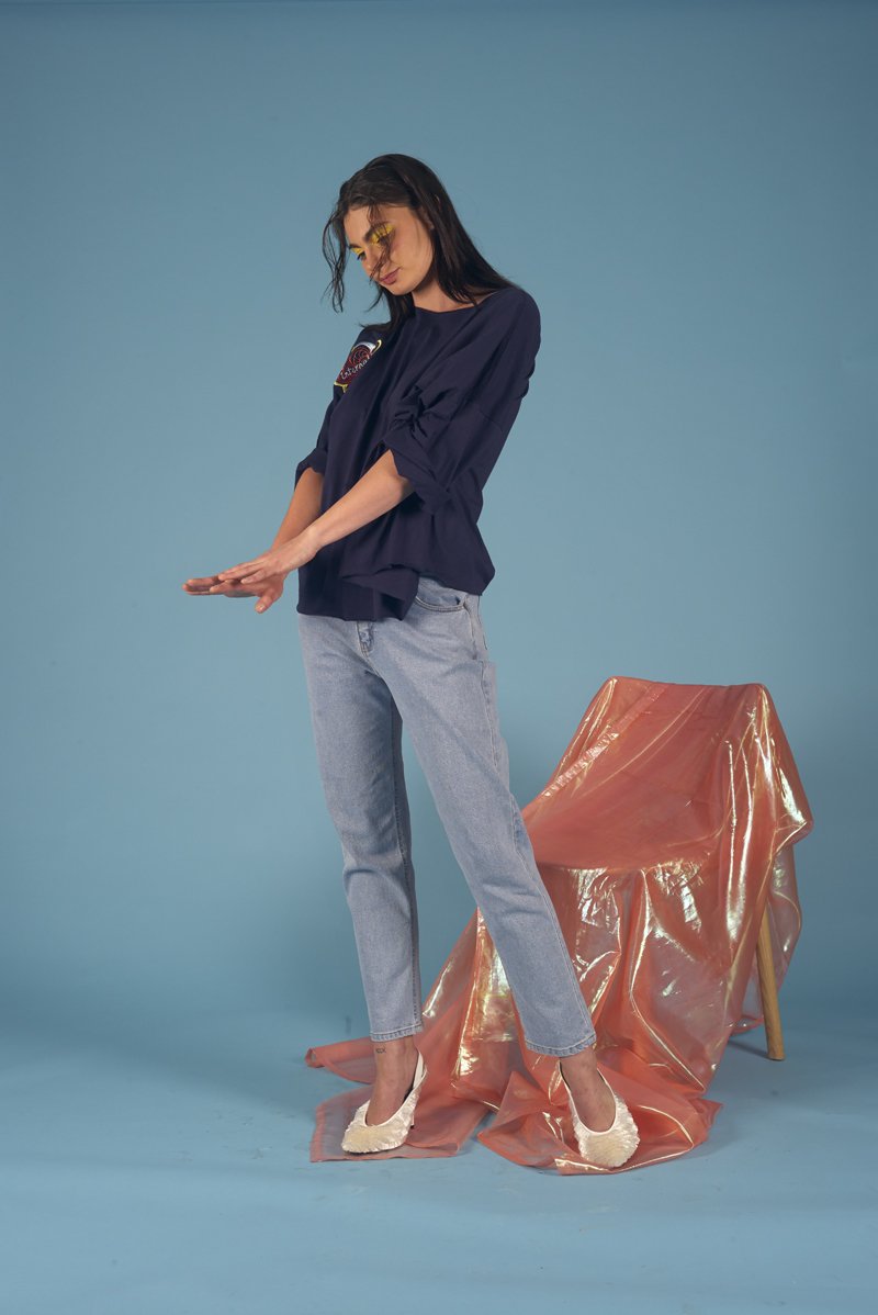 Dead Martin x Miss Crabb Tee Navy