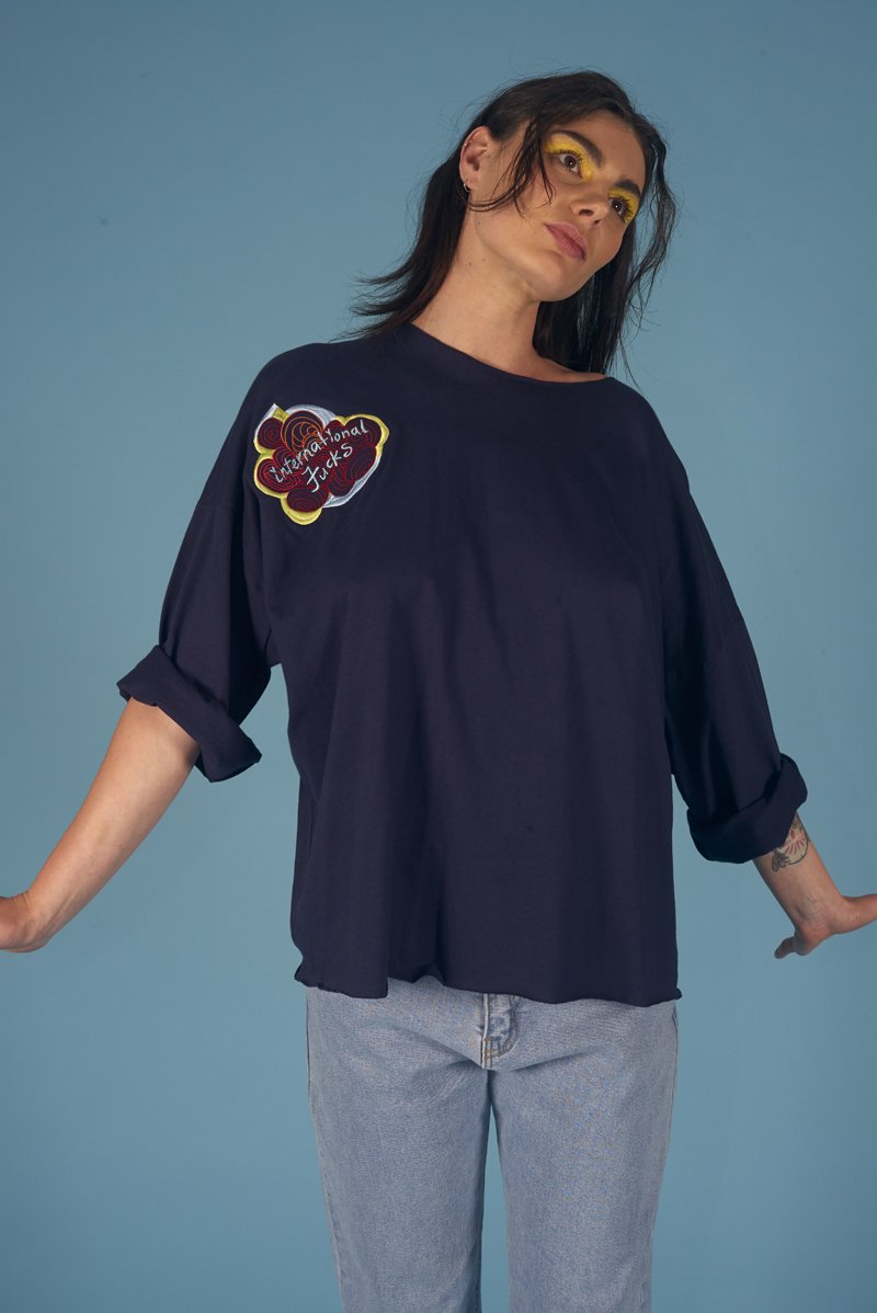 Dead Martin x Miss Crabb Tee Navy