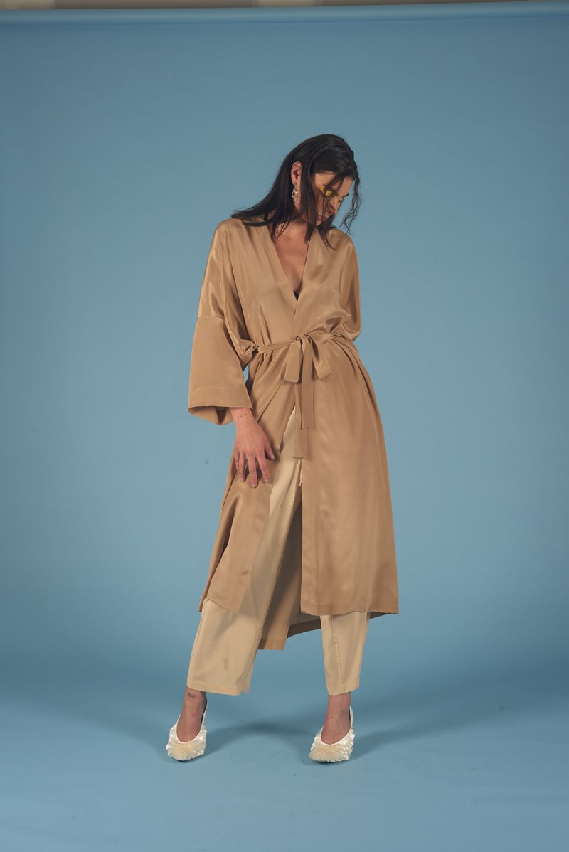 Diamond Star Robe Hazelnut