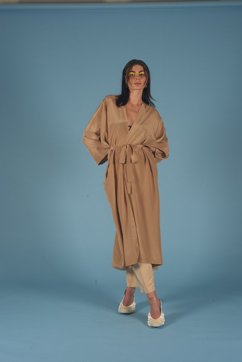Diamond Star Robe Hazelnut