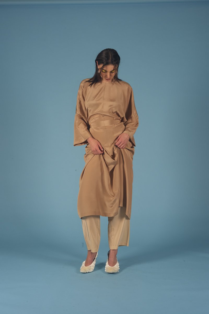 Diamond Star Robe Hazelnut