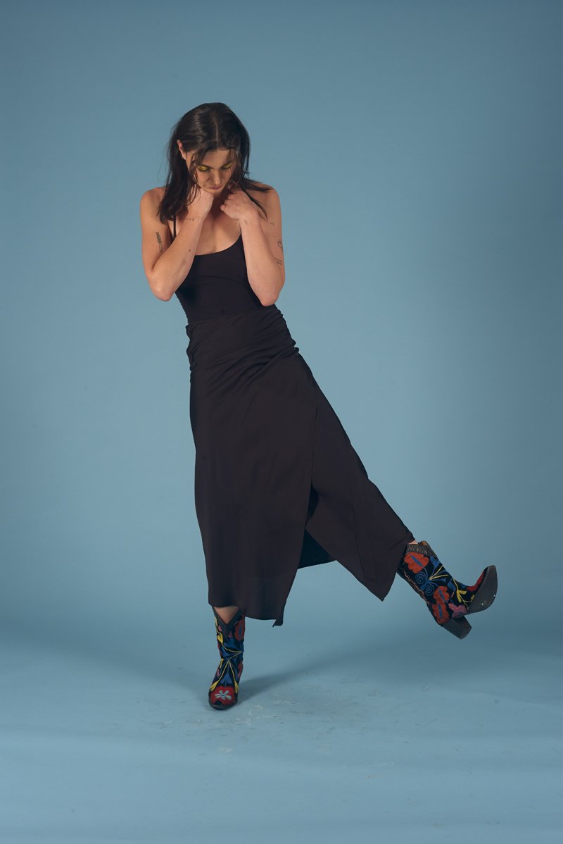 Rumi Skirt Black Gloss