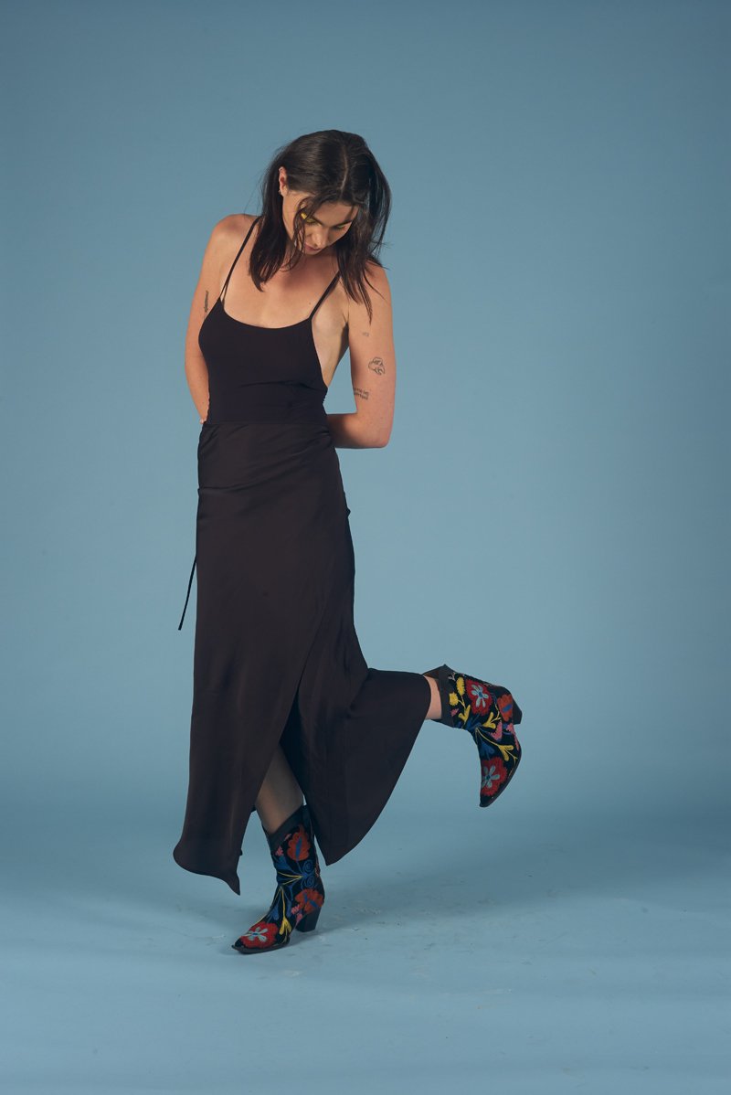 Rumi Skirt Black Gloss