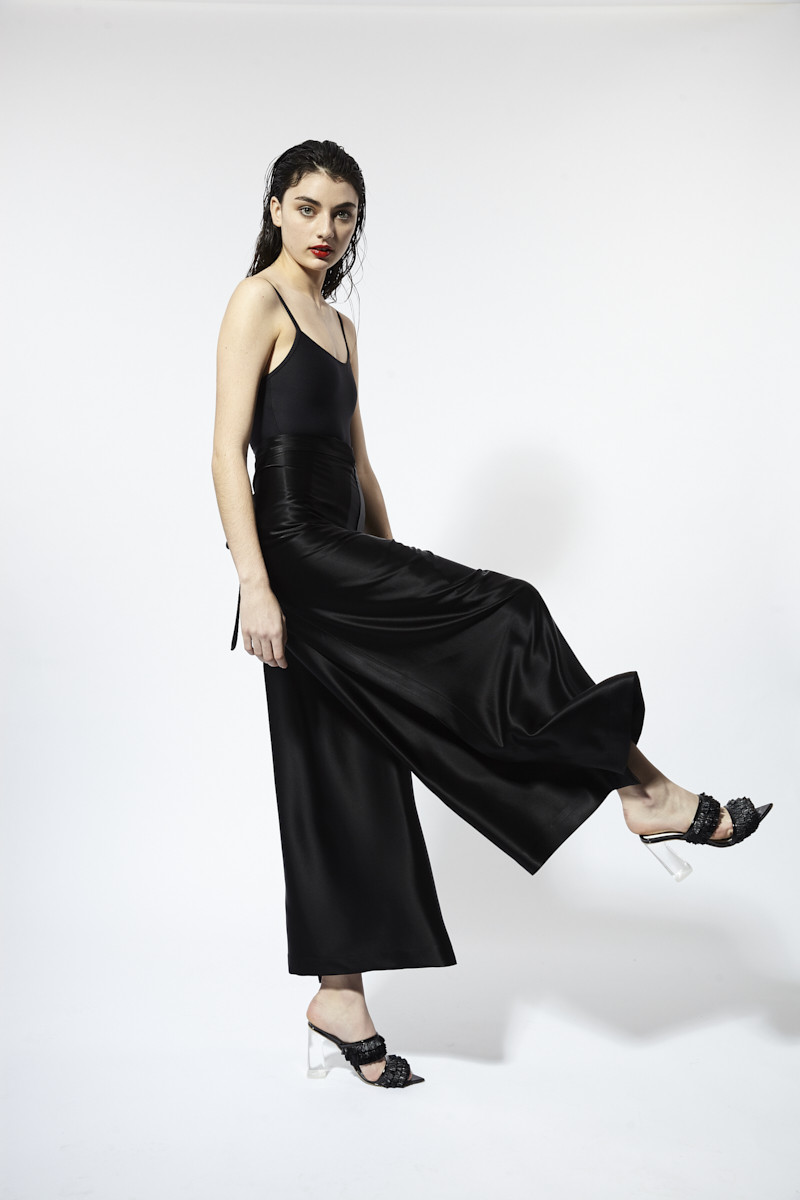 Magic Circle Trouser Black Satin