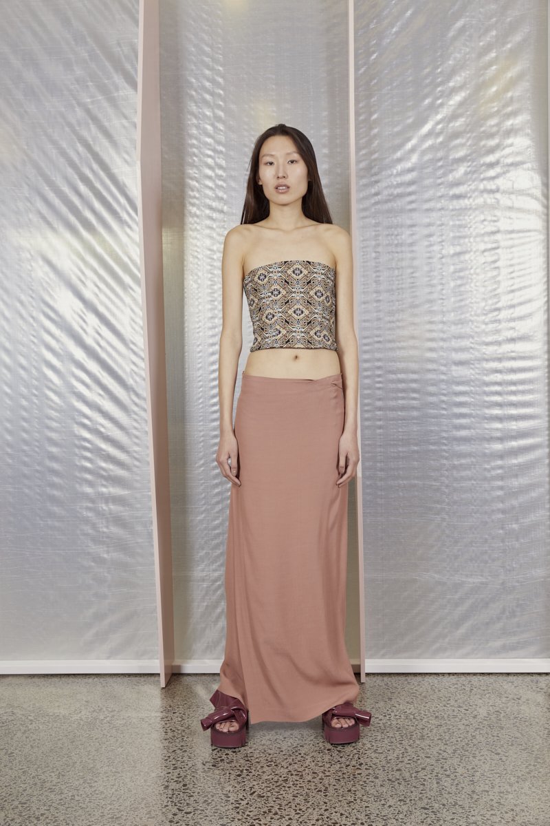 Gleam Bustier Kilim Jacquard