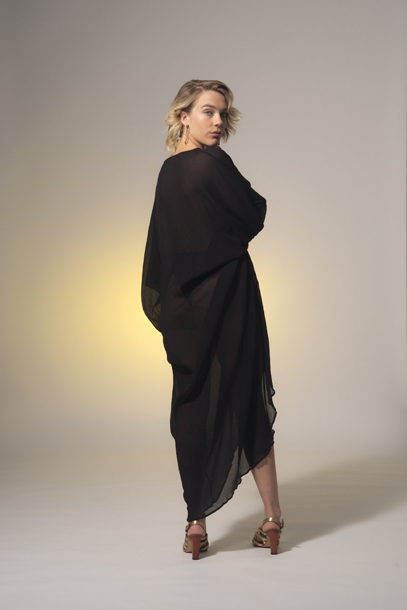 100 Years Ago Dress Black Yoryu