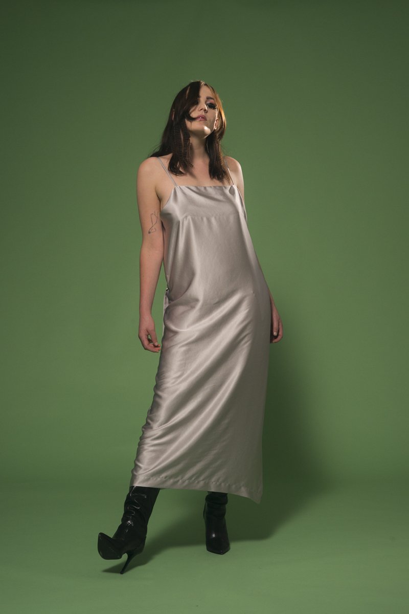 Beautiful Collision Dress Silver