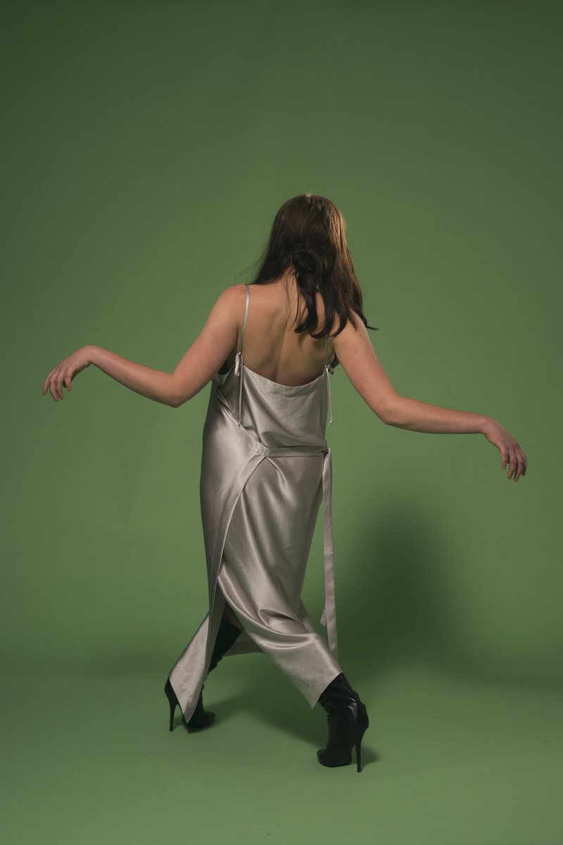 Beautiful Collision Dress Silver