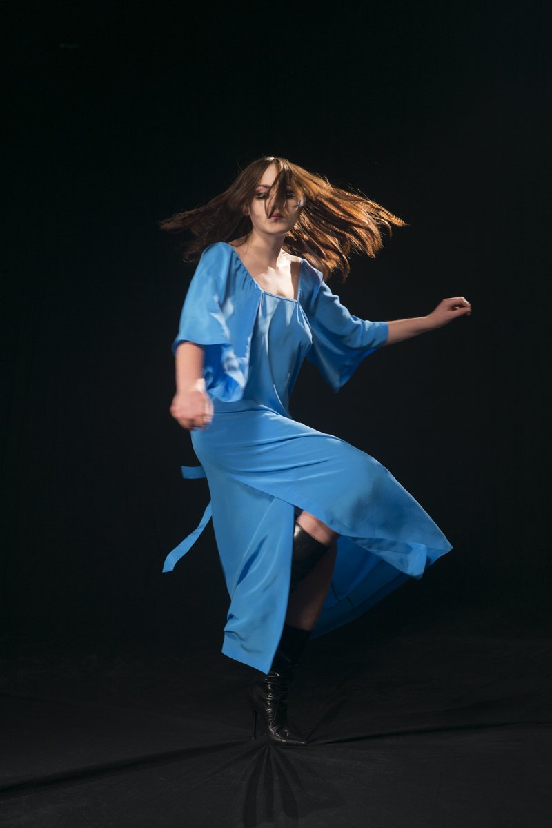 Chiaroscuro Dress Cinderella Blue