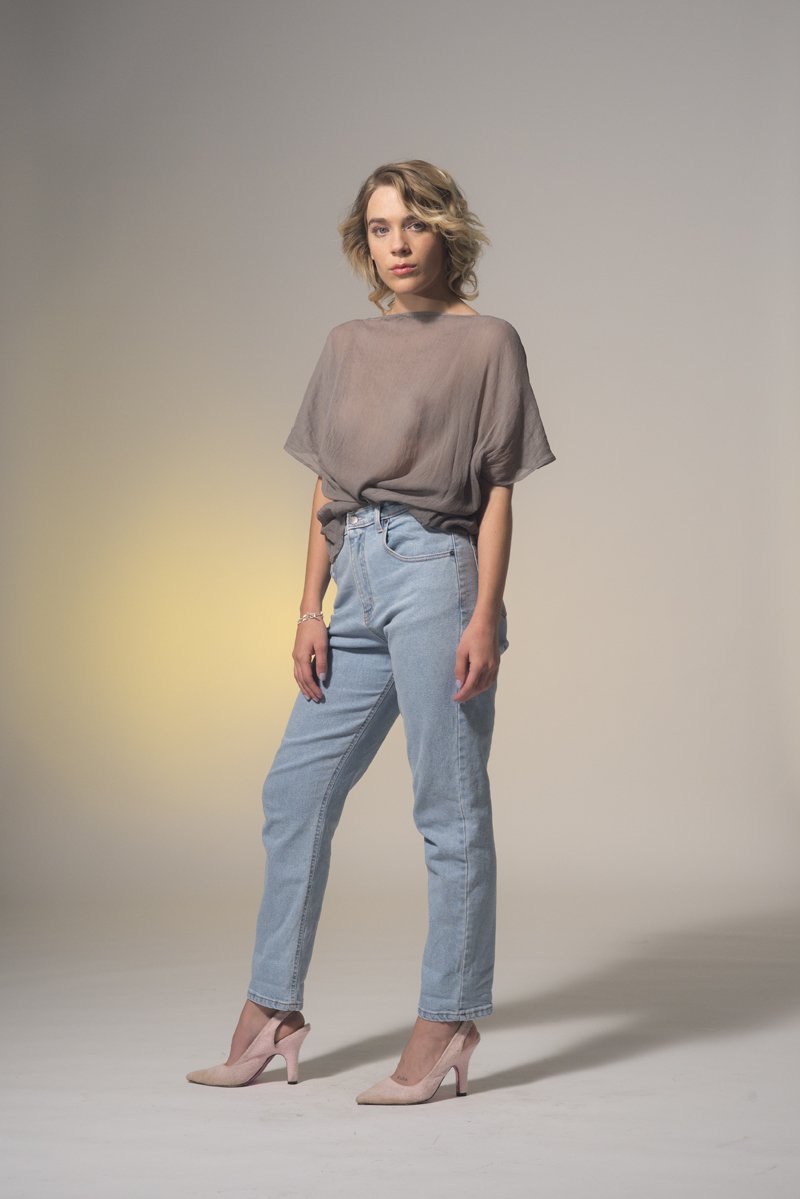 Delphos Top Silver Yoryu