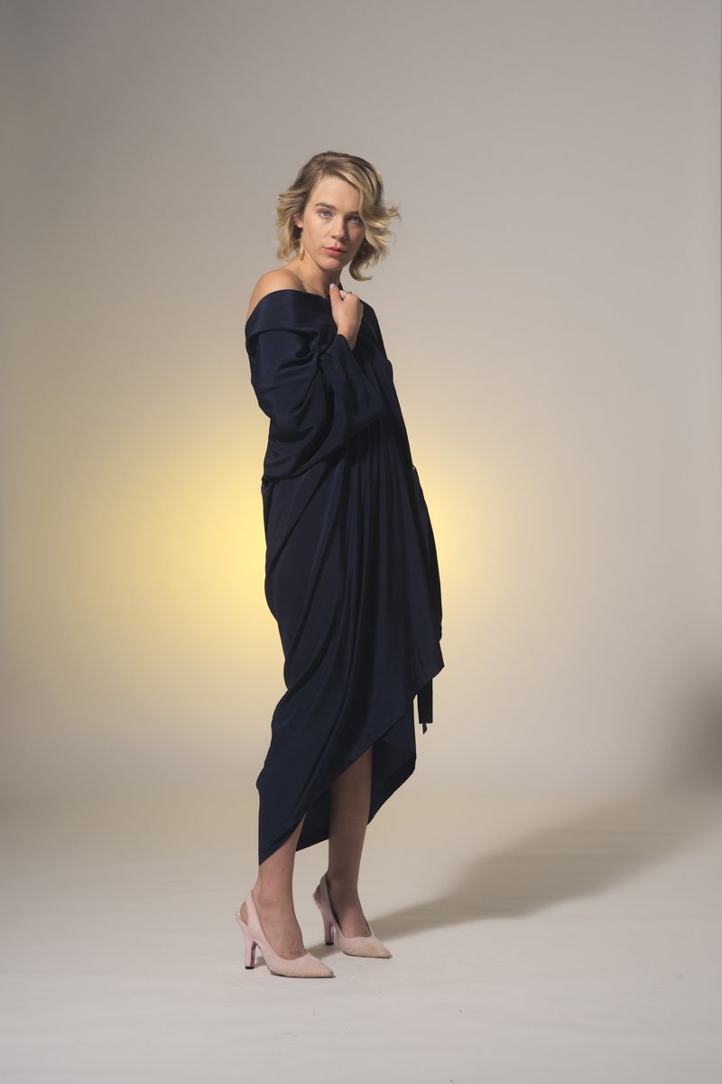 Diamond Star Robe Navy