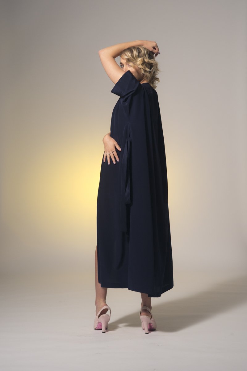 Diamond Star Robe Navy