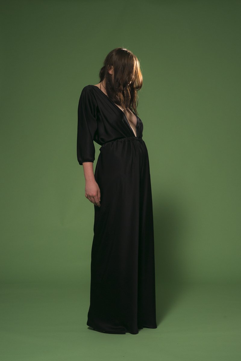 Discotheque Romper Black Gloss