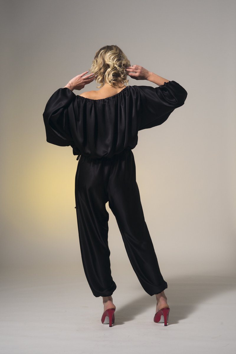 Paris is Burning Trouser Black Gloss