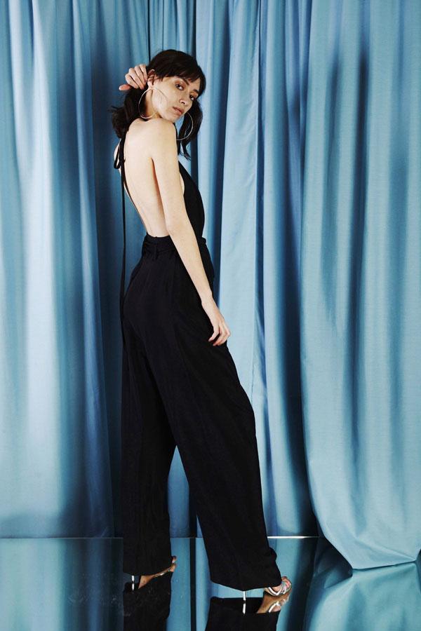 Bianca Romper Black Viscose