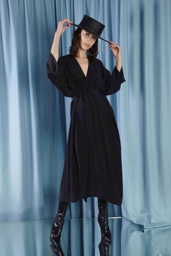 Diamond Star Robe Black