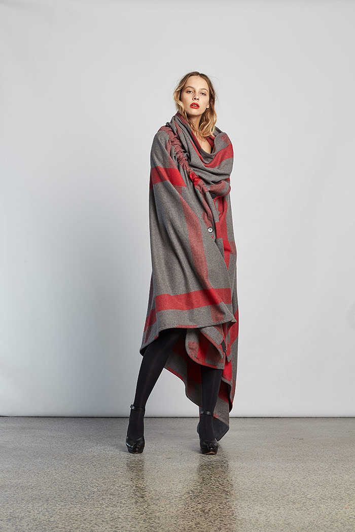 Mythology Cape Grey Tartan