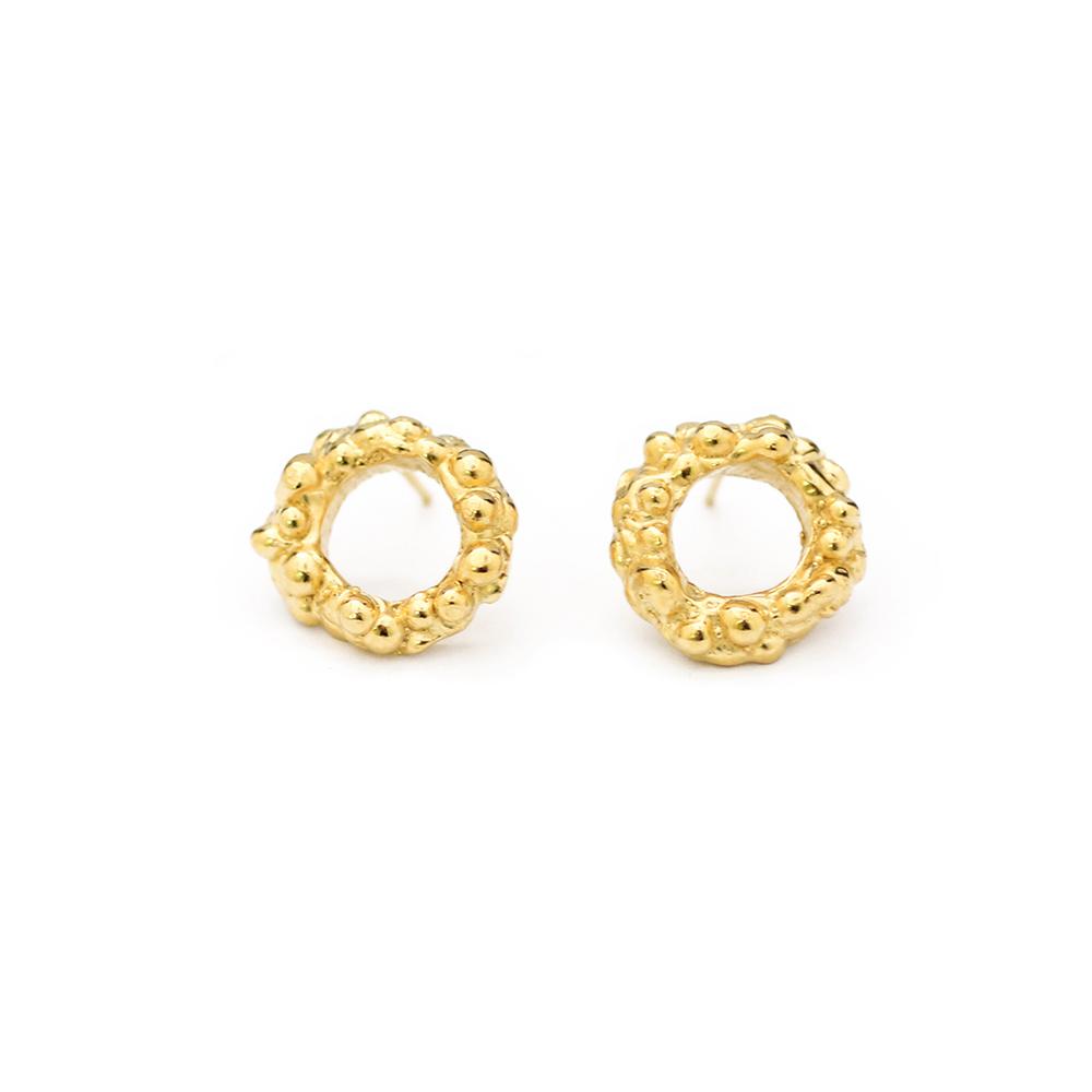 Alexandra Dodds Good Fortune Studs Gold
